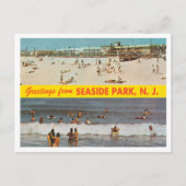 Groeten uit Seaside Park, New Jersey Travel Briefkaart (Voorkant)