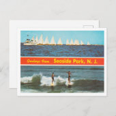 Groeten uit Seaside Park, New Jersey Travel Briefkaart (Voorkant / Achterkant)