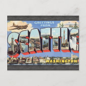 Groeten uit Seattle Washington,  Briefkaart (Voorkant)