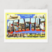  groeten uit Seattle, Washington Briefkaart (Voorkant)