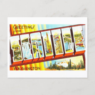  groeten uit Seattle, Washington Briefkaart