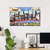 Groeten uit Seattle Washington,  Poster (Thuiskantoor)