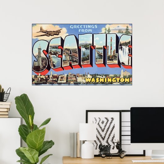 Groeten uit Seattle Washington, Poster