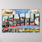 Groeten uit Seattle Washington,  Poster (Voorkant)