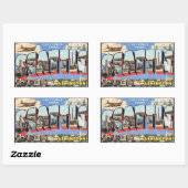 Groeten uit Seattle Washington, Rechthoekige Sticker (Vel)
