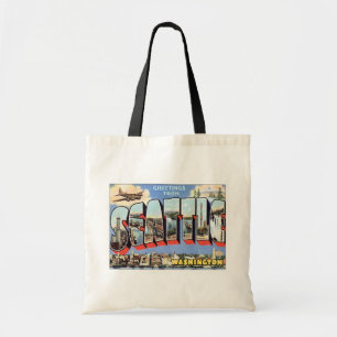 Groeten uit Seattle, Washington Travel Tote Bag