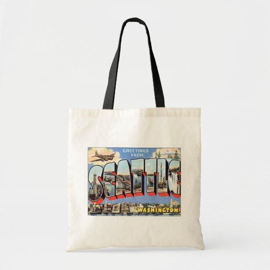 Groeten uit Seattle, Washington Travel Tote Bag (Voorkant)