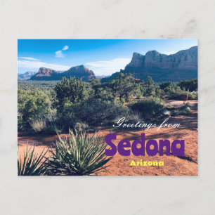 Groeten uit Sedona Arizona Schitterende Ansichtkaa Briefkaart