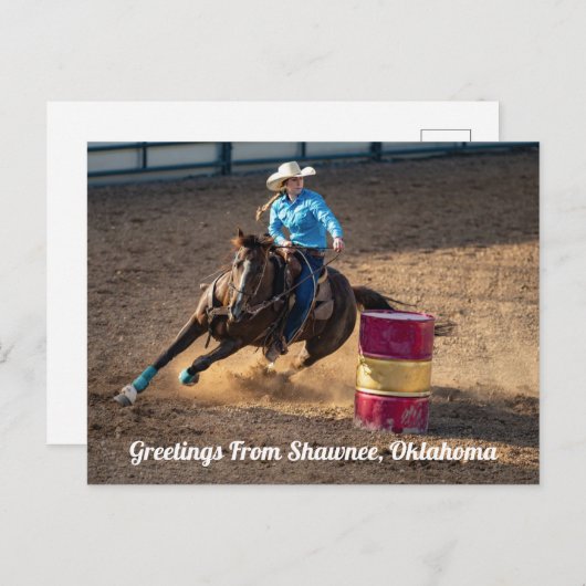 Groeten uit Shawnee, Oklahoma Briefkaart (Voorkant / Achterkant)