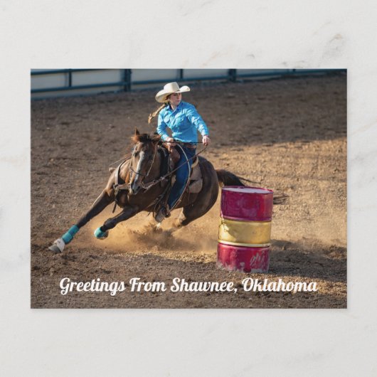 Groeten uit Shawnee, Oklahoma Briefkaart (Voorkant)