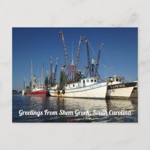 Groeten uit Shem Creek, South Carolina Briefkaart