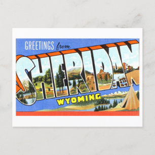  groeten uit Sheridan, Wyoming, Briefkaart