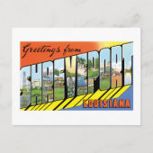 Groeten uit Shonthport, Louisiana Briefkaart (Voorkant)