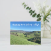 Groeten uit Silicon Valley. Briefkaart (Staand voorkant)