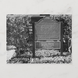Groeten uit Silicon Valley. Briefkaart