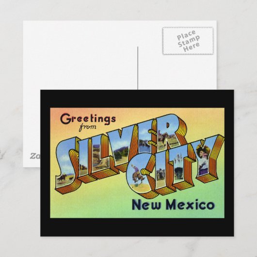 Groeten uit Silver City New Mexico Briefkaart (Voorkant / Achterkant)