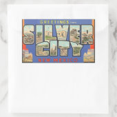 Groeten uit Silver City New Mexico,  Rechthoekige Sticker (Tas)