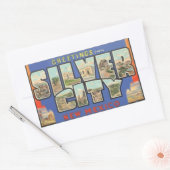 Groeten uit Silver City New Mexico,  Rechthoekige Sticker (Envelop)