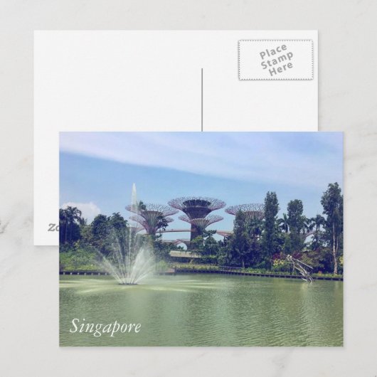 Groeten uit Singapore Briefkaart (Voorkant / Achterkant)