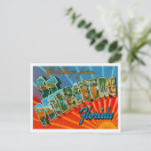 Groeten uit Sint-Petersburg Florida Briefkaart (Staand voorkant)