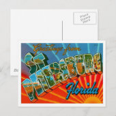 Groeten uit Sint-Petersburg Florida Briefkaart (Voorkant / Achterkant)