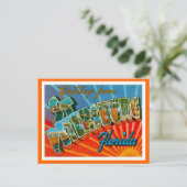 Groeten uit Sint-Petersburg Florida Briefkaart (Staand voorkant)
