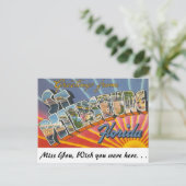 Groeten uit Sint-Petersburg, Florida Briefkaart (Staand voorkant)