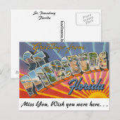 Groeten uit Sint-Petersburg, Florida Briefkaart (Voorkant / Achterkant)