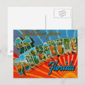 Groeten uit Sint-Petersburg Florida Briefkaart (Voorkant / Achterkant)