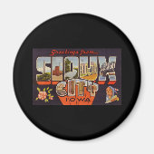 Groeten uit Sioux City Iowa Magneet (Voorkant)