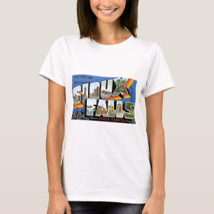 Groeten uit Sioux Herfsten, South Dakota! Retro T-shirt