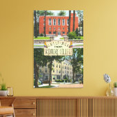 Groeten uit Skidmore College-scènes Canvas Afdruk (Insitu (Woonkamer))