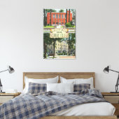 Groeten uit Skidmore College-scènes Canvas Afdruk (Insitu (Slaapkamer))