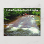 Groeten uit Sliding Rock, North Carolina Briefkaart (Voorkant)