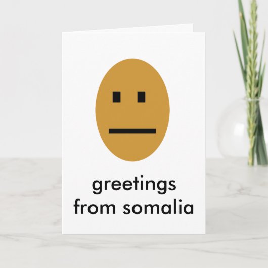 Groeten uit somalië kaart (Voorkant)