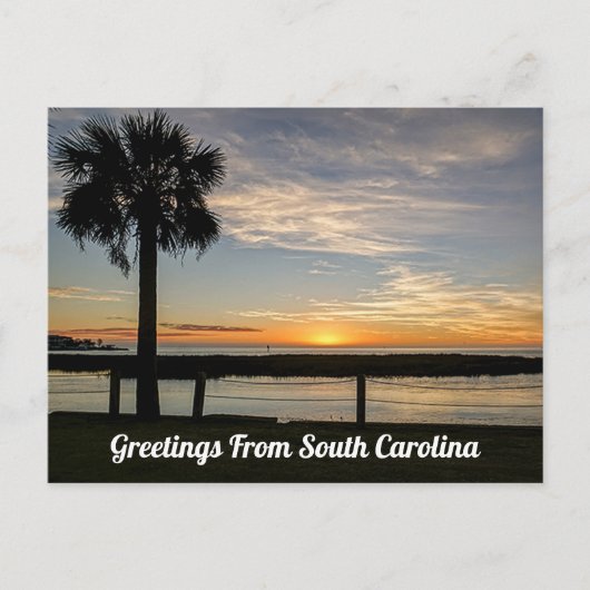 Groeten uit South Carolina Briefkaart (Voorkant)