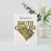 Groeten uit South Carolina Briefkaart (Staand voorkant)