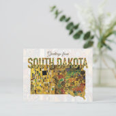 Groeten uit South Dakota Briefkaart (Staand voorkant)