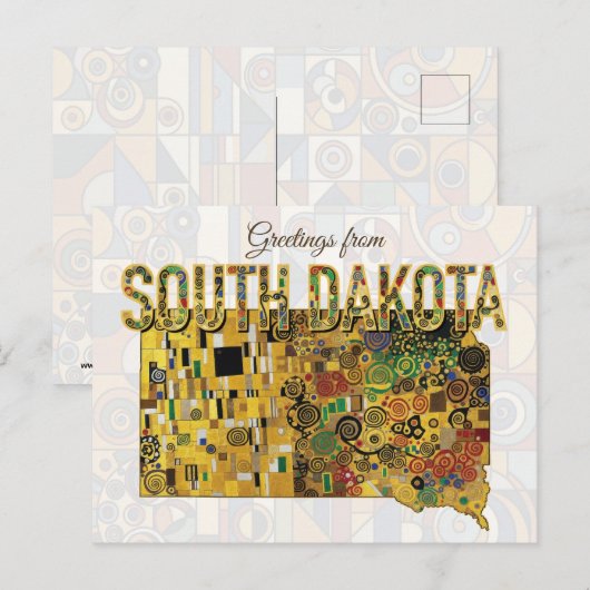 Groeten uit South Dakota Briefkaart (Voorkant / Achterkant)
