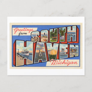 groeten uit South Haven, Michigan Briefkaart