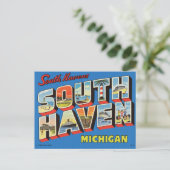  "Groeten uit South Haven, Michigan" Briefkaart (Staand voorkant)