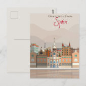 Groeten uit Spanje Briefkaart (Voorkant / Achterkant)