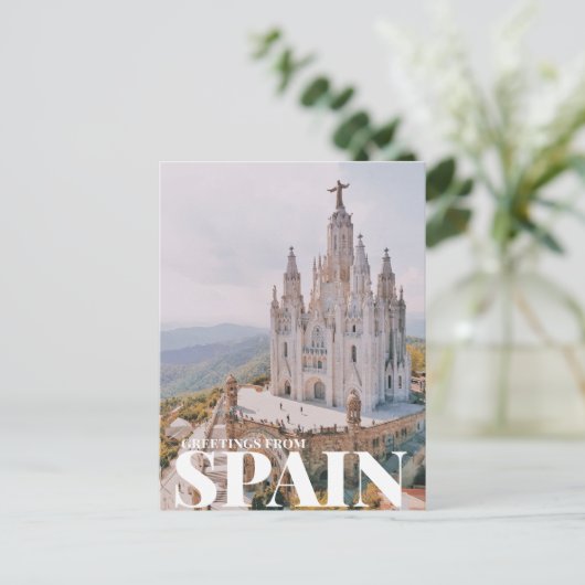 Groeten uit spanje briefkaart (Staand voorkant)