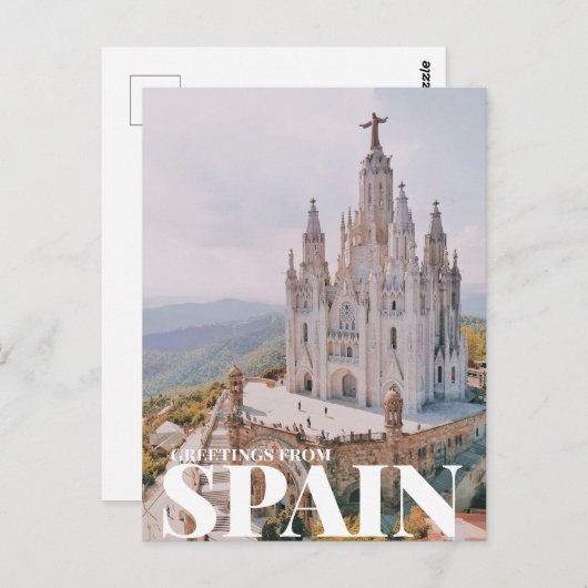 Groeten uit spanje briefkaart (Voorkant / Achterkant)