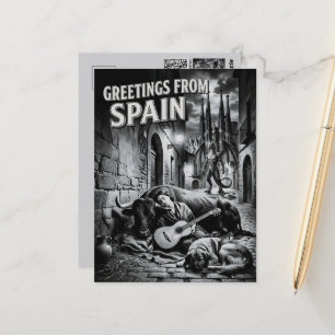 Groeten uit Spanje Film Noir Reizen Briefkaart