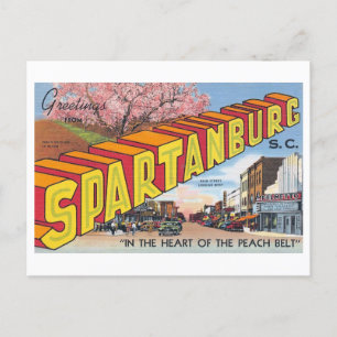 groeten uit Spartanburg, South Carolina Briefkaart