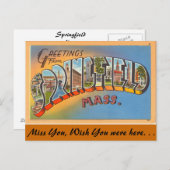 Groeten uit Springfield Briefkaart (Voorkant / Achterkant)