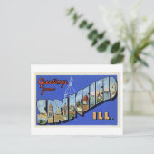 groeten uit Springfield, Illinois Briefkaart (Staand voorkant)