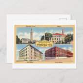 Groeten uit Springfield, Massachusetts, Vintage Tr Briefkaart (Voorkant / Achterkant)