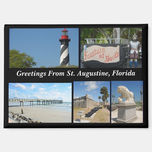 Groeten uit St. Augustine, Florida Magnet (Voorkant)